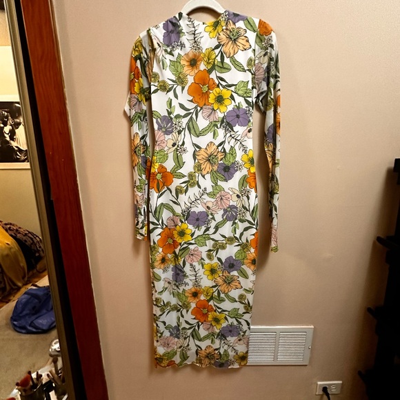 AFRM Kellen Mesh Floral Dress - Picture 7 of 9